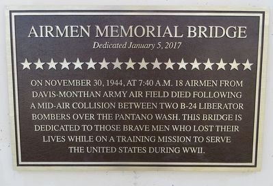 Airmen Memorial Bridge Marker. Click for full size. Airmen Memorial Bridge Marker image. Click for full size.