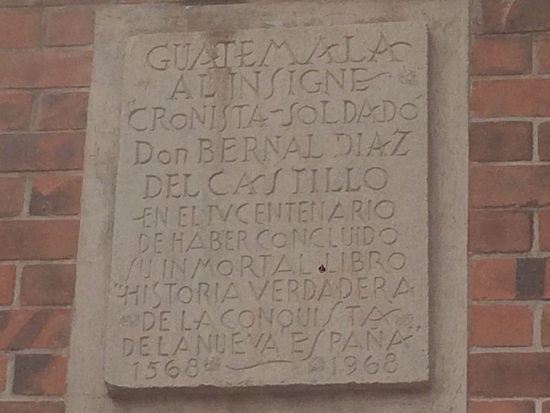 Bernal Diaz de Castillo Marker image. Click for full size.