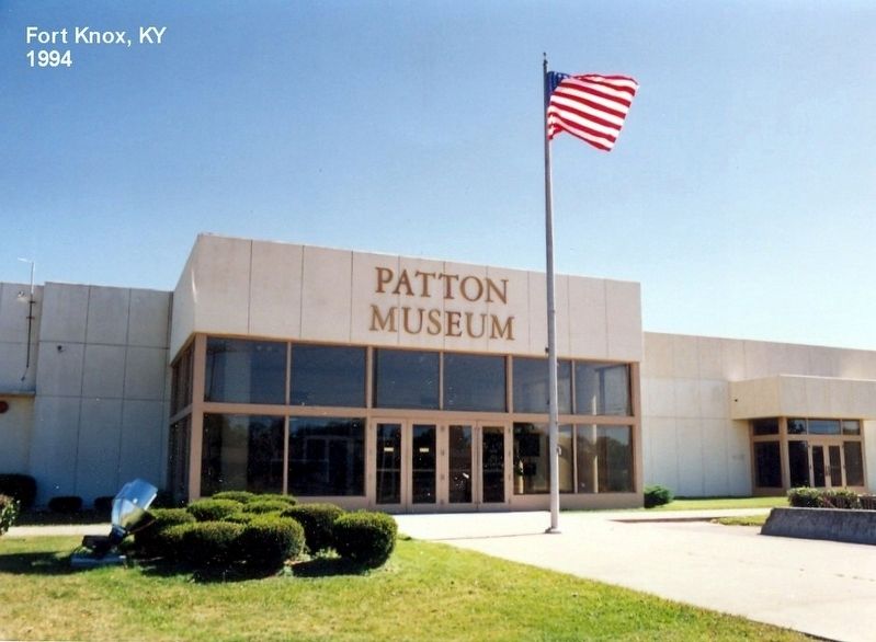 Patton Museum. Click for full size. Patton Museum image. Click for full size.