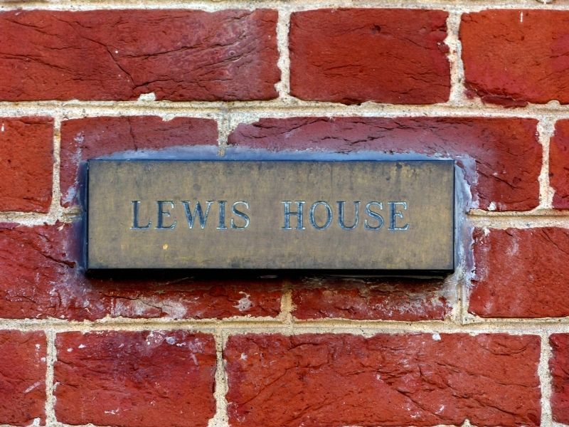 Lewis House Marker image. Click for more information.