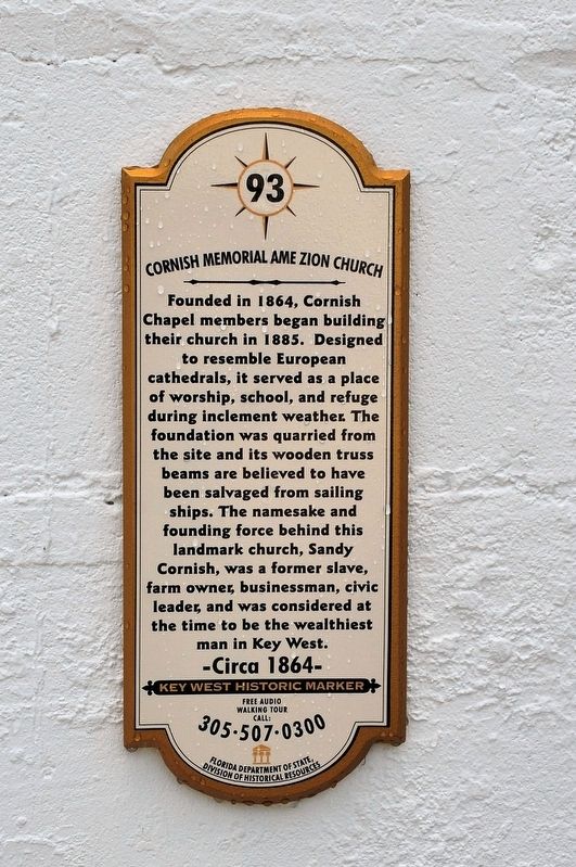 Cornish Memorial AME Zion Church Marker. Click for full size. Cornish Memorial AME Zion Church Marker image. Click for full size.