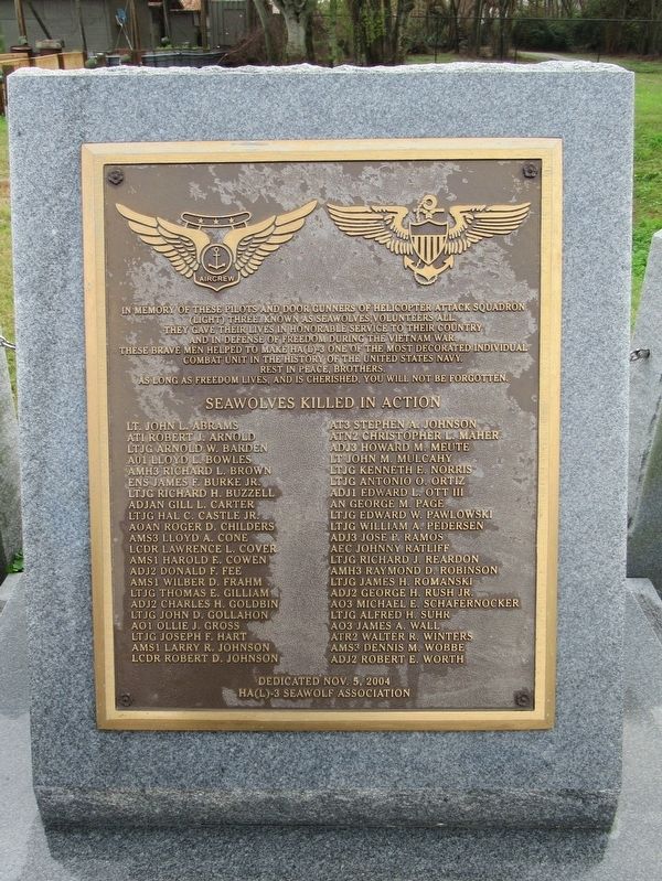Helicopter Attack Squadron (Light) Three Memorial image. Click for full size.