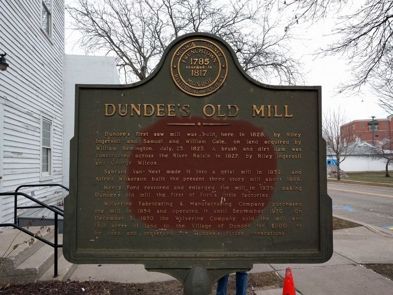 Dundee's Old Mill Marker image. Click for full size.