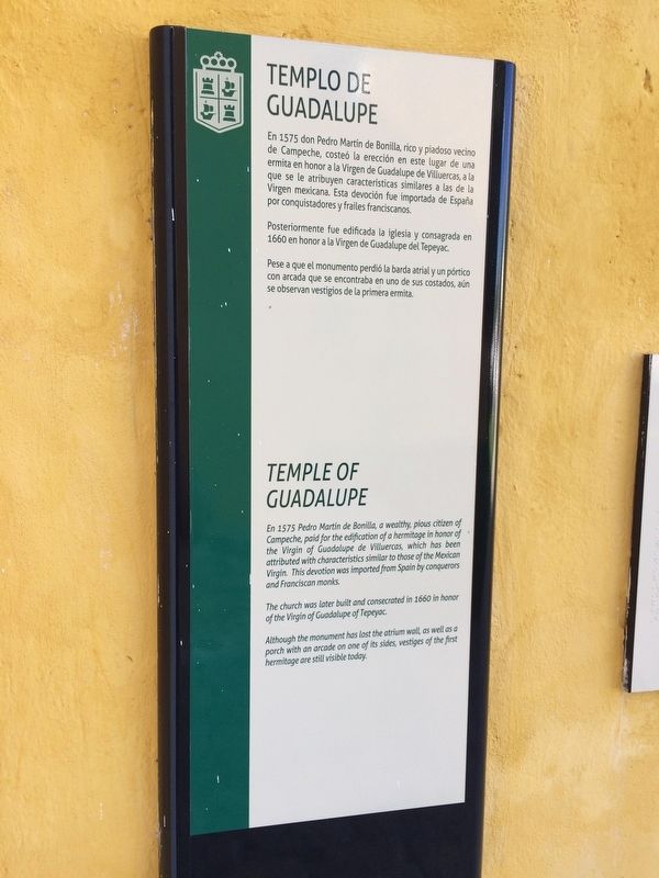 Temple of Guadalupe Marker. Click for full size. Temple of Guadalupe Marker image. Click for full size.