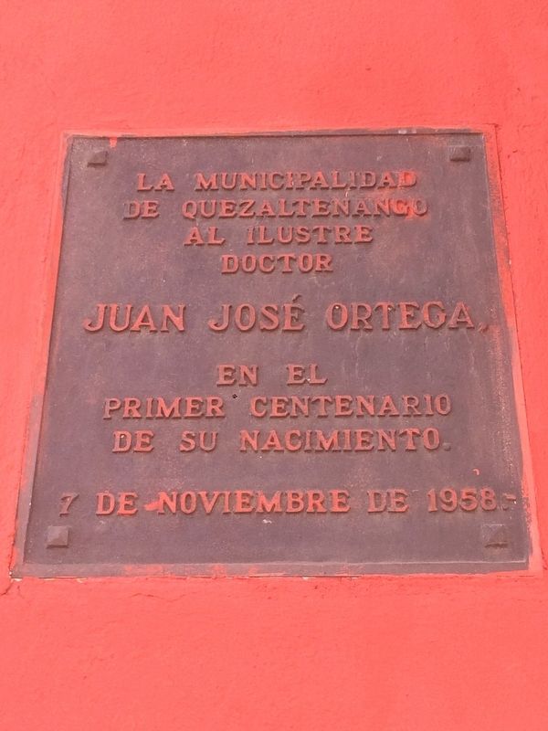 Juan José Ortega Marker. Click for full size. Juan José Ortega Marker image. Click for full size.