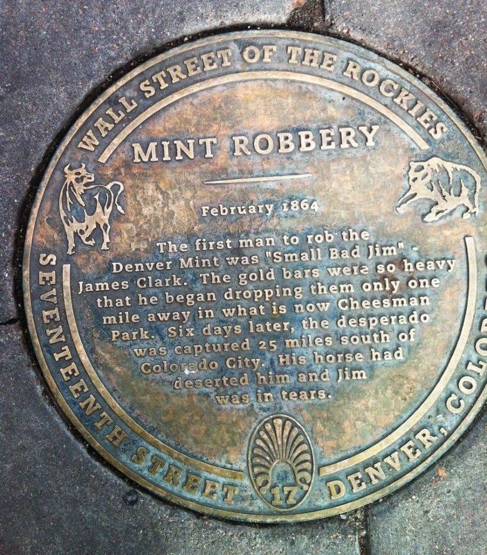 Mint Robbery Marker image. Click for full size.