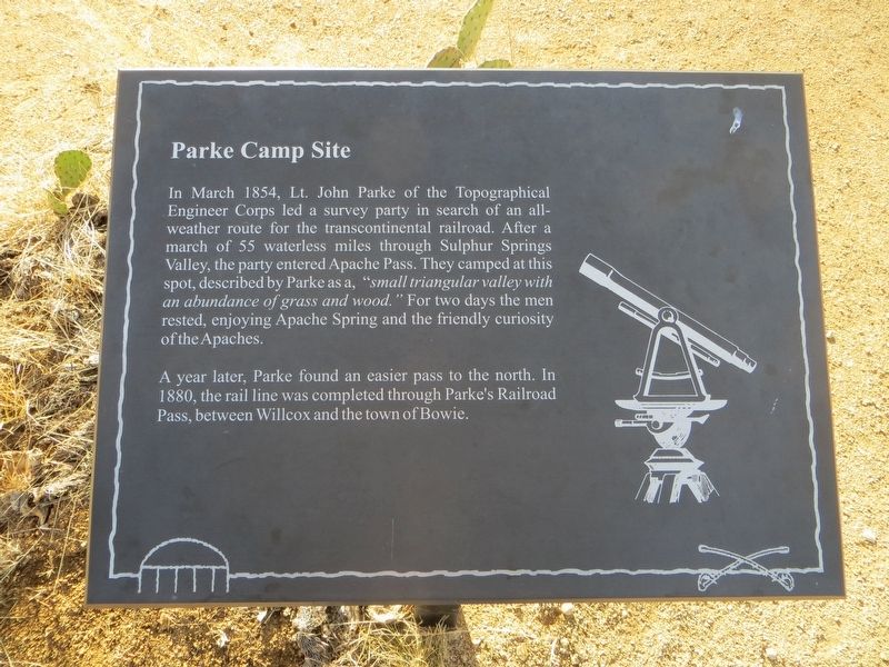 Parke Camp Site Marker image. Click for full size.