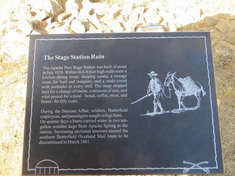 The Stage Station Ruin Marker. Click for full size. The Stage Station Ruin Marker image. Click for full size.