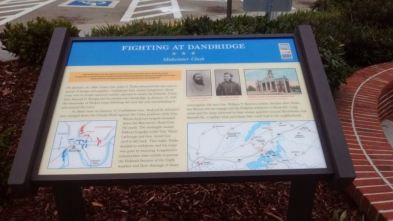 Fighting at Dandridge Marker. Click for full size. Fighting at Dandridge Marker image. Click for full size.