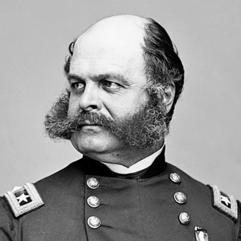 Gen. Ambrose Burnside. Click for full size. Gen. Ambrose Burnside image. Click for full size.