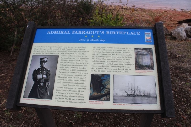 Admiral Farragut's Birthplace Marker image. Click for full size.