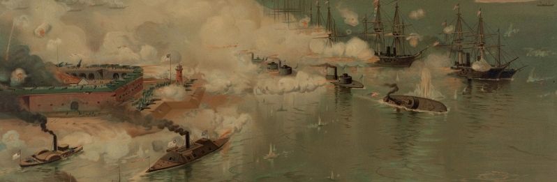 Battle of Mobile Bay image. Click for full size.