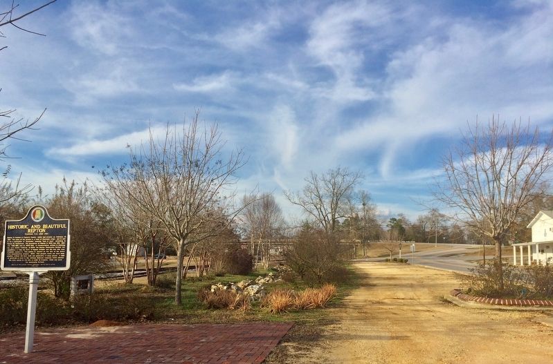 View from marker looking north towards U.S. Highway 84 intersection. image. Click for full size.