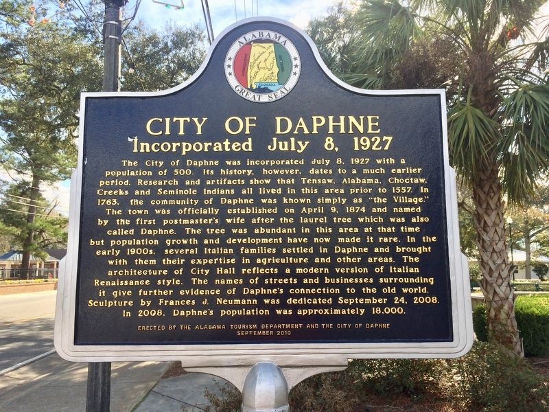 City of Daphne Marker image. Click for full size.