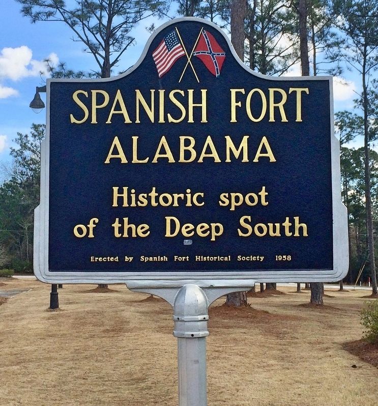 Spanish Fort Marker image. Click for full size.