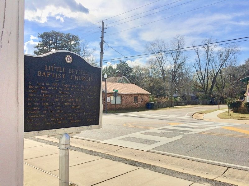 View from marker towards Magnolia Avenue.. Click for full size. View from marker towards Magnolia Avenue. image. Click for full size.