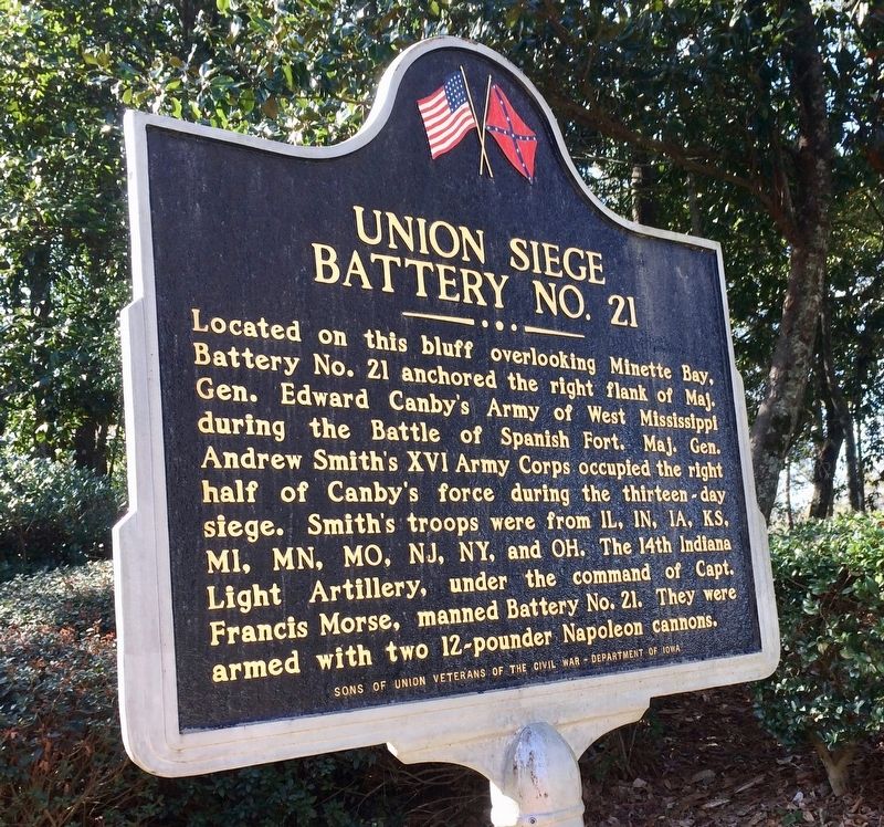 Union Siege Battery No. 21 Marker (Side 1) image. Click for full size.