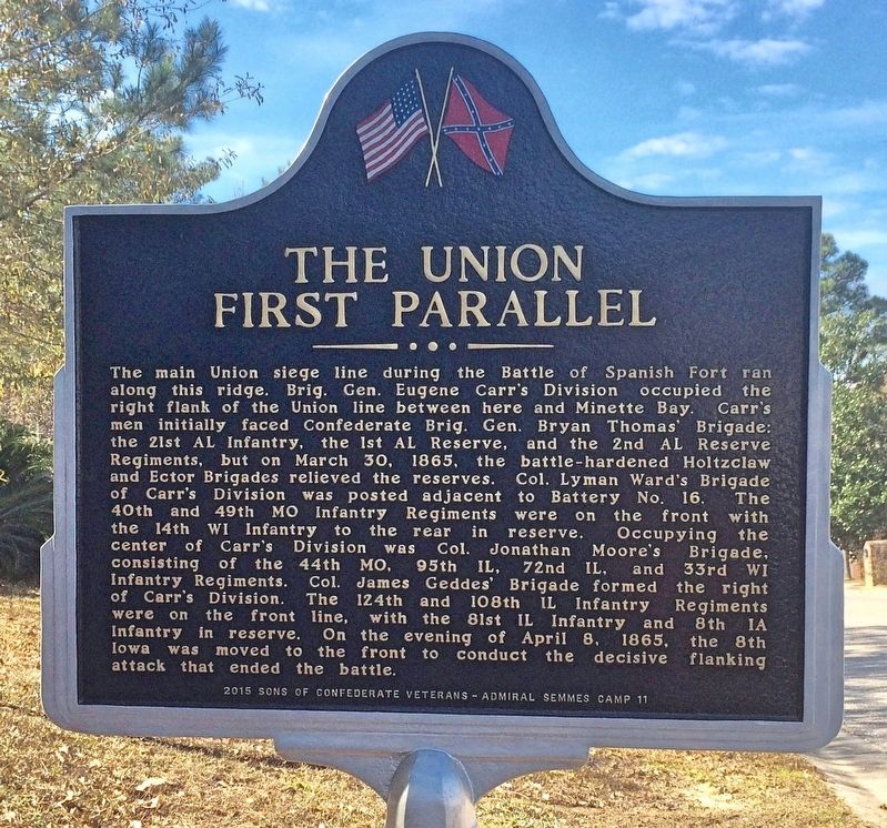 The Union First Parallel Marker (Side 1) image. Click for full size.