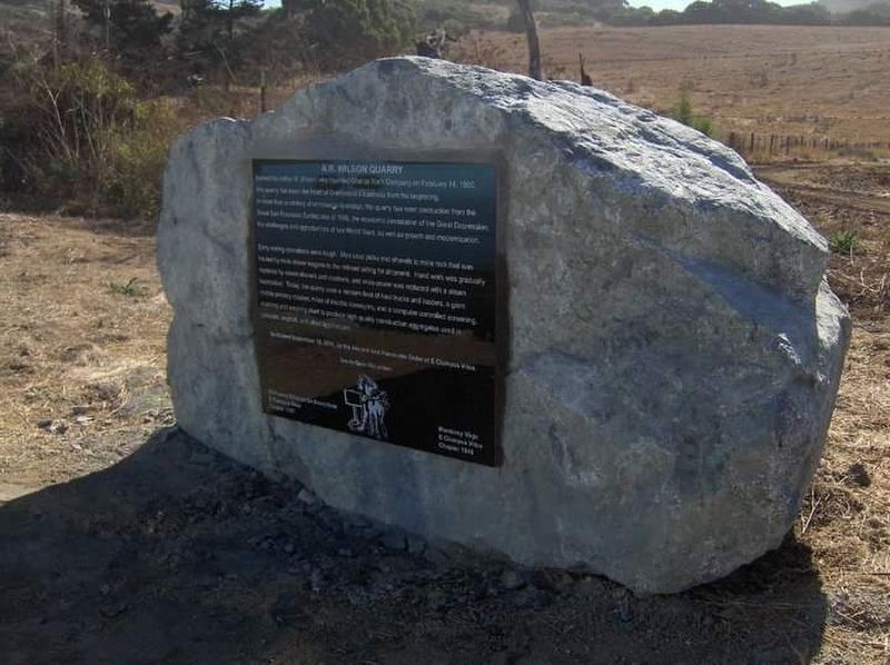 A. R. Wilson Quarry Marker image. Click for full size.