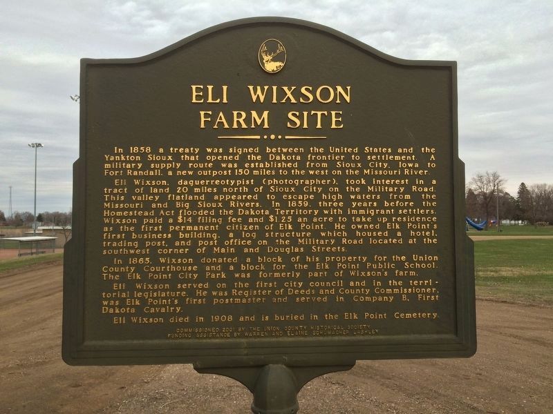 Eli Wixson Farm Site Marker. Click for full size. Eli Wixson Farm Site Marker image. Click for full size.