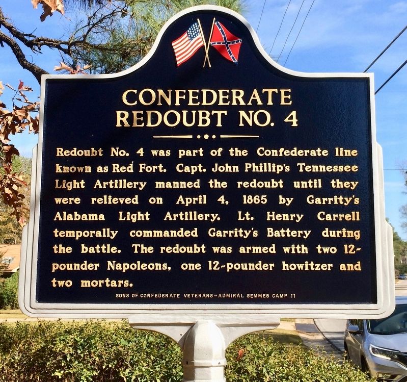 Confederate Redoubt No. 4 Marker (Side 2) image. Click for full size.