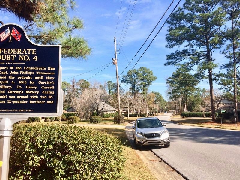 Looking east on Spanish Main Street with Cavalry Charge on right.. Click for full size. Looking east on Spanish Main Street with Cavalry Charge on right. image. Click for full size.