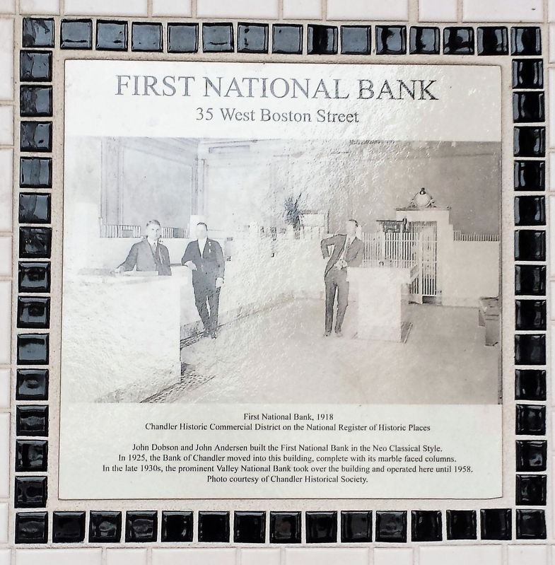 First National Bank, 1918 Marker image. Click for full size.