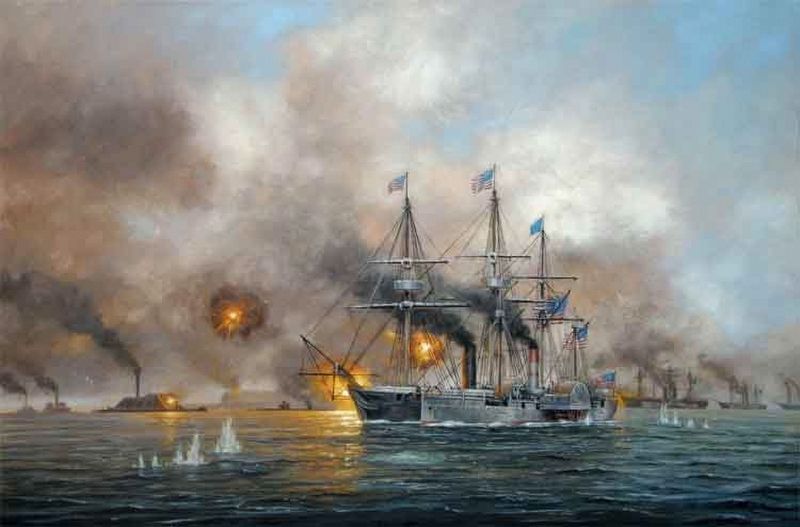 Battle of Mobile Bay image. Click for full size.