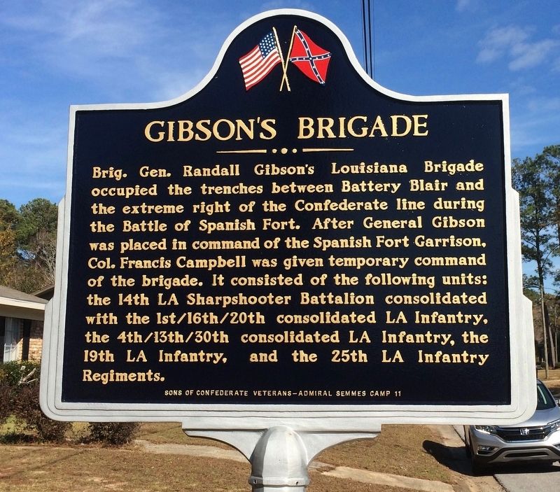 Gibson�s Brigade Marker (Side 2) image. Click for full size.