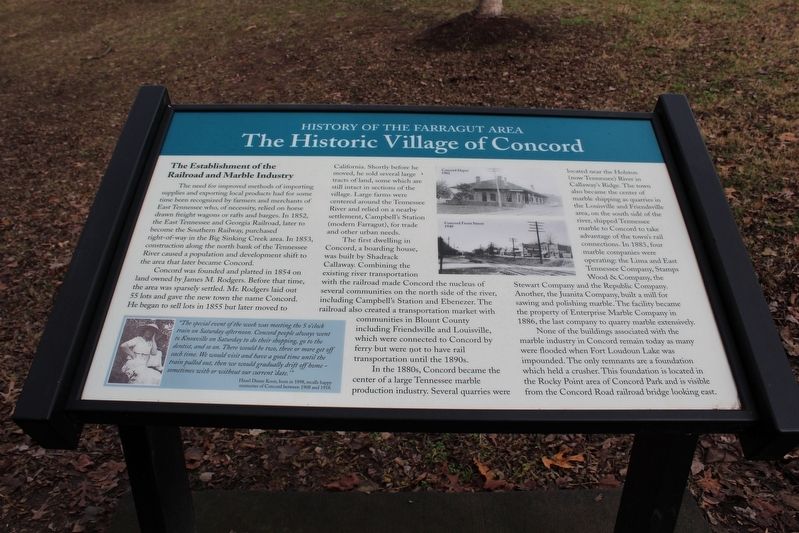 The Historic Village of Concord Marker image. Click for full size.