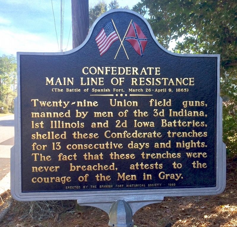 Confederate Main Line of Resistance Marker image. Click for full size.