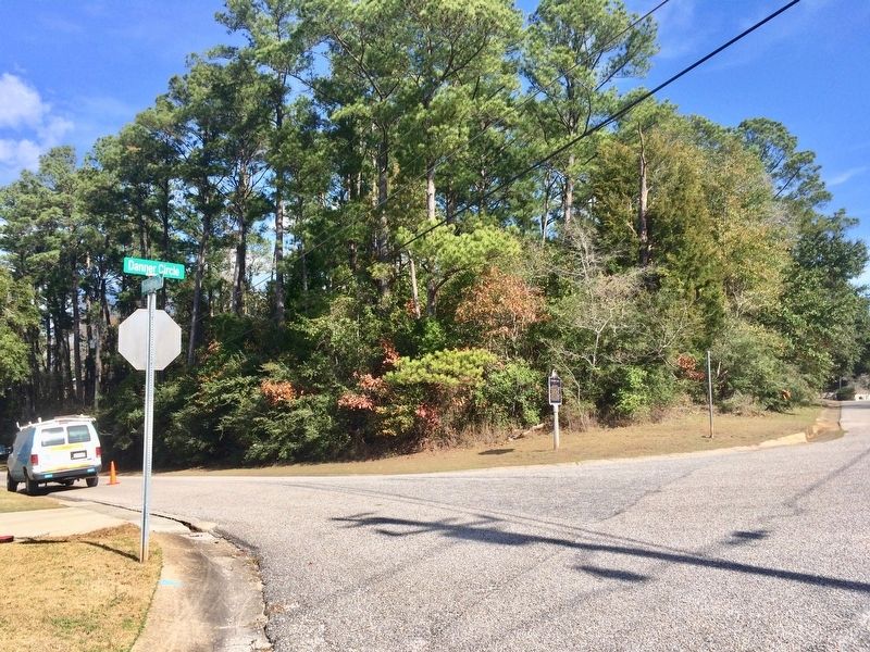 View of marker at Confederate Drive and Danner Circle. image. Click for full size.