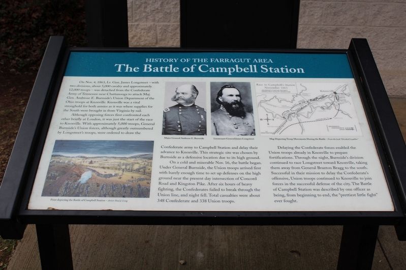 The Battle of Campbell Station Marker image. Click for full size.