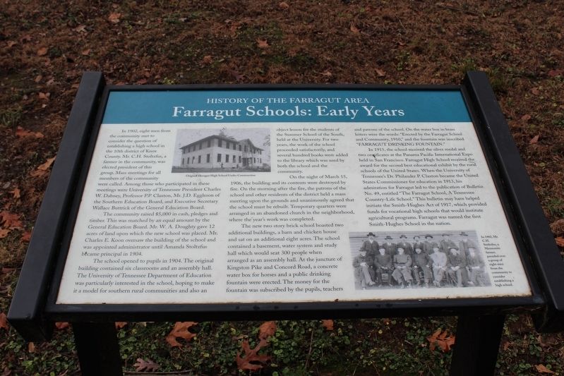 Farragut Schools: Early Years Marker image. Click for full size.
