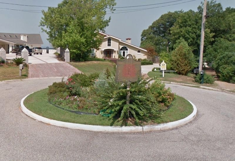 View of marker prior to repainting. image. Click for full size.