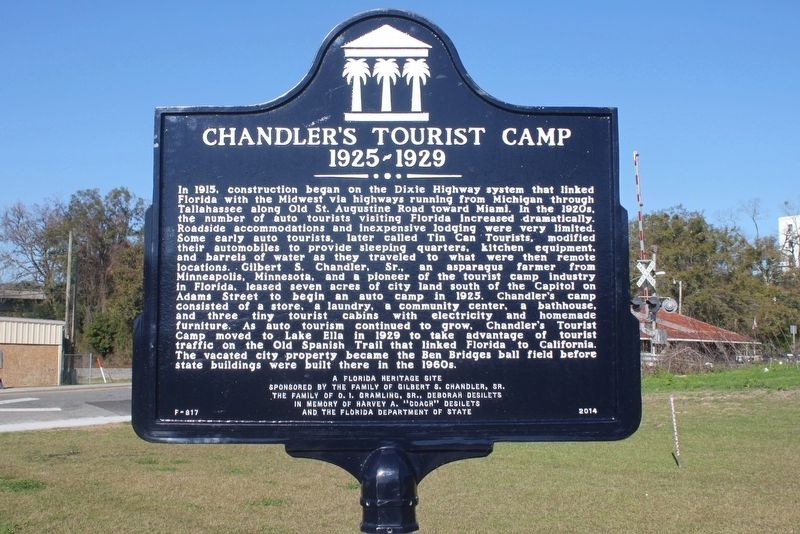 Chandler's Tourist Camp 1925-1929 Marker image. Click for full size.