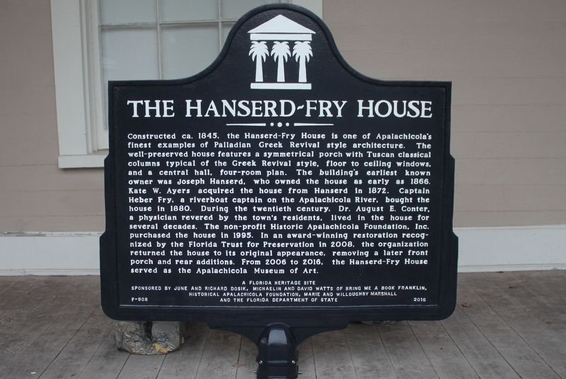 The Hanserd-Fry House Marker image. Click for full size.