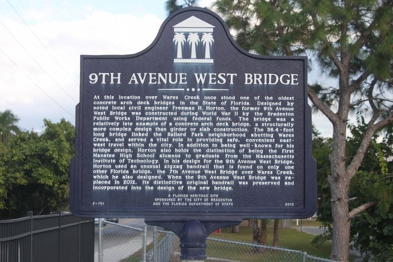 9th Avenue West Bridge Marker image. Click for full size.