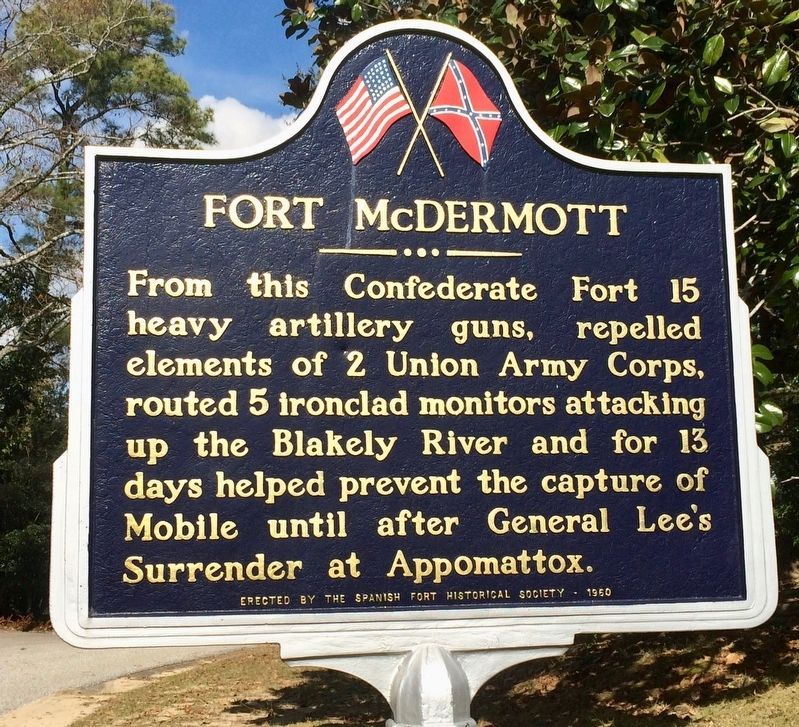 Fort McDermott Marker image. Click for full size.