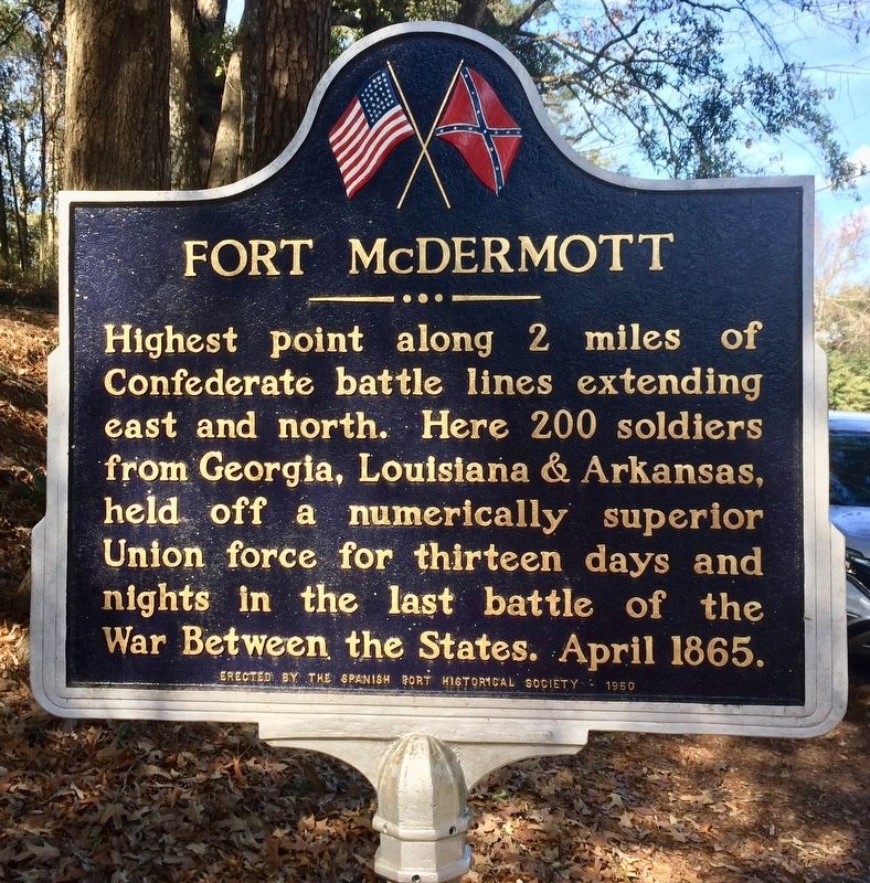 Fort McDermott Marker. Click for full size. Fort McDermott Marker image. Click for full size.