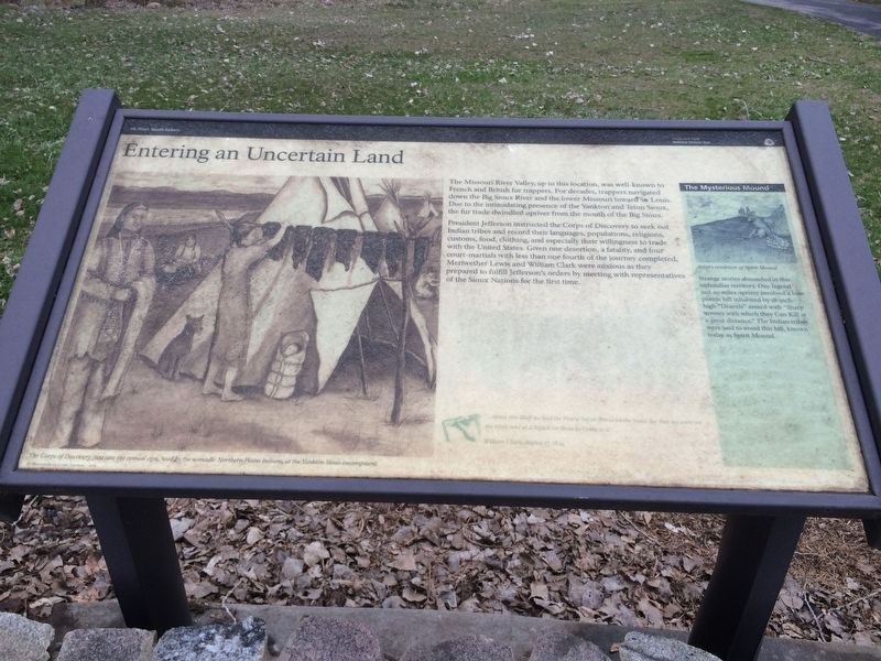 Entering and Uncertain Land Marker. Click for full size. Entering and Uncertain Land Marker image. Click for full size.