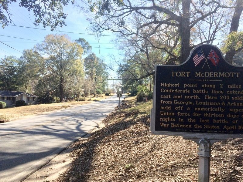 Looking south on Spanish Main Street from marker. image. Click for full size.