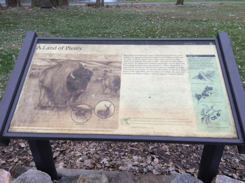 A Land of Plenty Marker image. Click for full size.