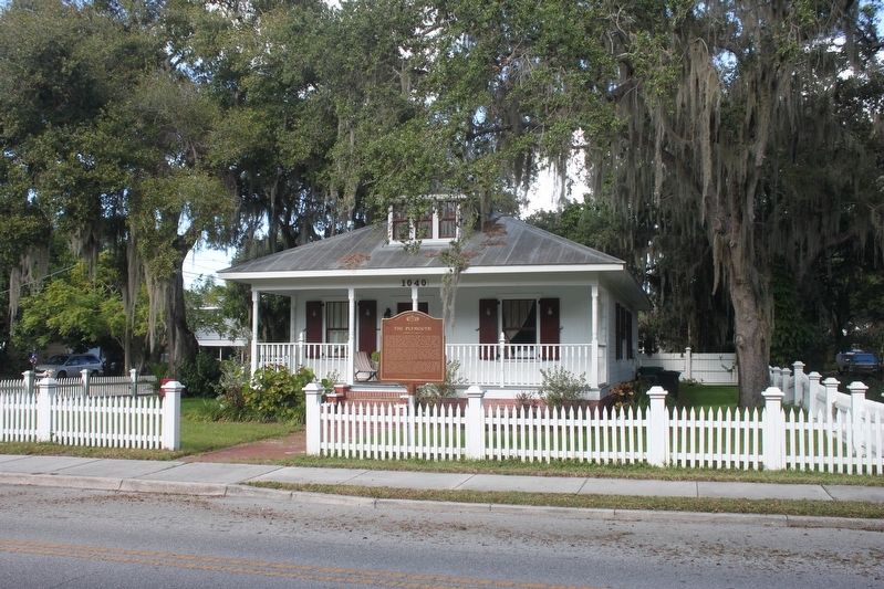 The Plymouth Marker and house image. Click for full size.