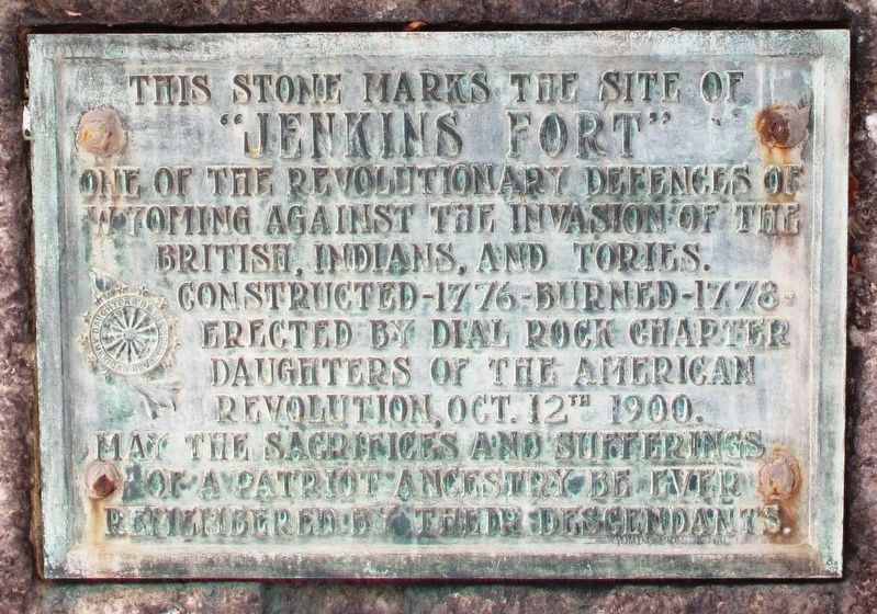 Jenkins Fort Marker. Click for full size. Jenkins Fort Marker image. Click for full size.
