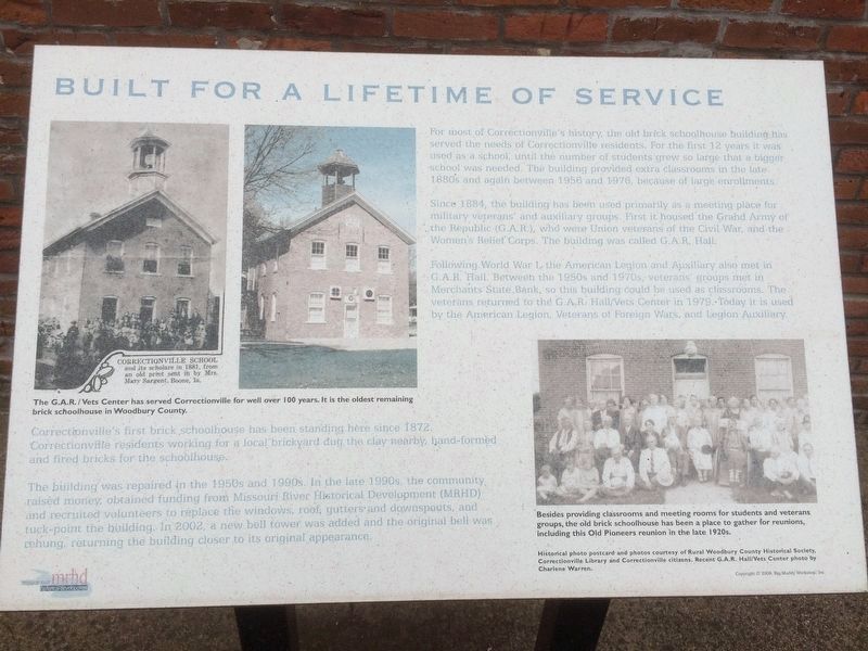 Built for a Lifetime of Service Marker. Click for full size. Built for a Lifetime of Service Marker image. Click for full size.
