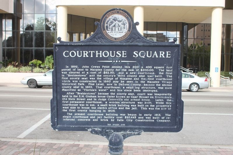 Courthouse Square Marker Side 1 image. Click for full size.