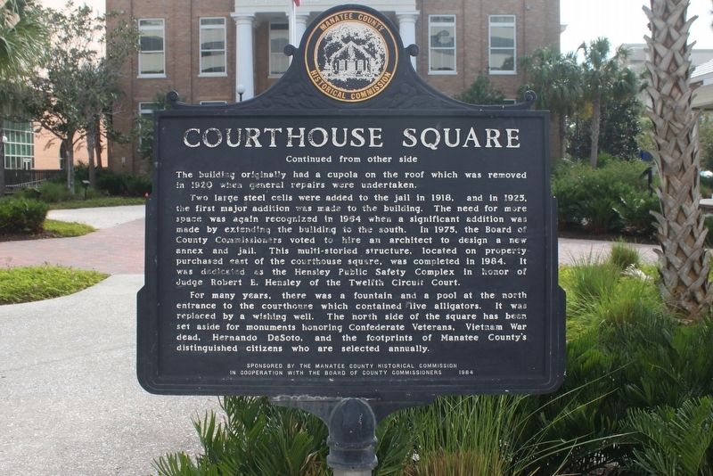 Courthouse Square Marker Side 2 image. Click for full size.