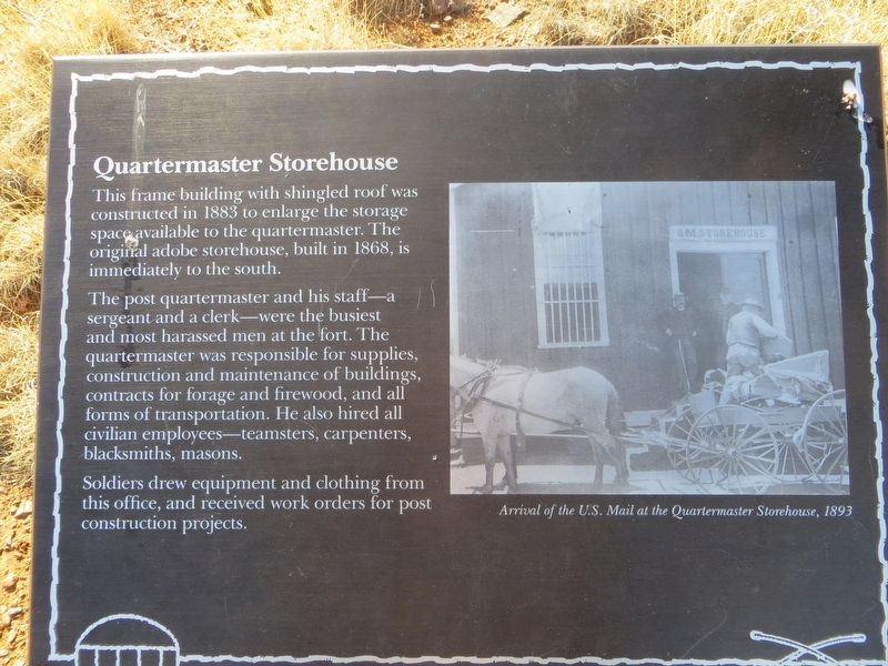 Quartermaster Storehouse Marker image. Click for full size.