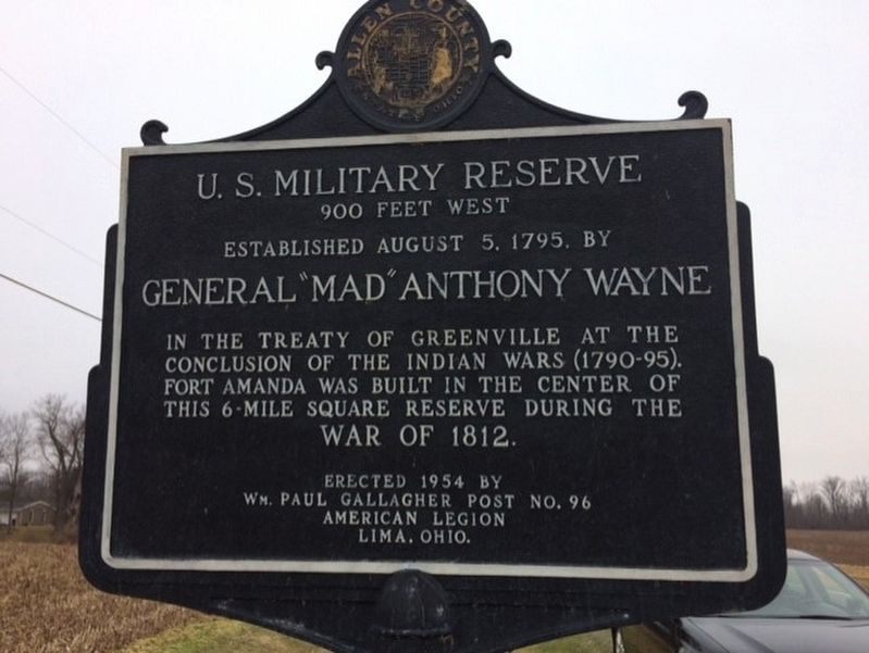 Shawnee Indian Reservation / U.S. Military Reserve Marker image. Click for full size.
